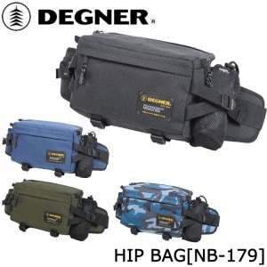 DEGNER(デグナー)ヒップバッグ NB-179 バイク用品 ヒップバッグ ウエストバッグ 大容量収納 5.5L ポケット 4色展開 取寄品