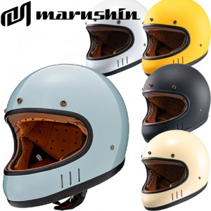 MARUSHIN(マルシン工業)ネオレトロフルフェイス MNF2 DRILL バイク用品 ヘルメット ヴィンテージデザイン フルフェイス 全排気量 6色展開 取寄品