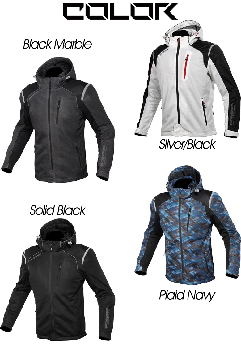 美品！【KOMINE】メッシュジャケット レディース JK−135 フルメッシュ レディースバイクジャケットフード脱着可能 女性用 春夏 KOMINE