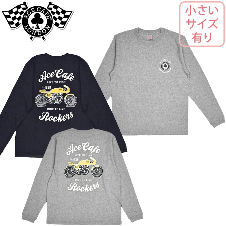 ACE CAFE LONDON(եɥ)ACE CAFE Cotton Long sleeve t-shirt "Live to Ride" AC001CL 󥰥꡼ å        