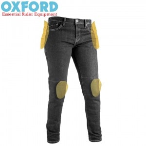 OXFORD(オックスフォード)レディーススリムフィットブラック DW199201R バイクパンツ 女性用 オールシーズン 取寄品