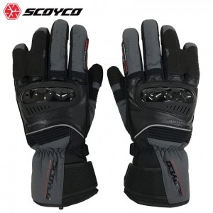 【赤字覚悟のありがとうSALE】SCOYCO(スコイコ)防水ウィンターライディンググローブ MC82 バイク用 グローブ 防風 保温 ブリッジ タッチスクリーン 通勤 通学 グレー 秋 冬 ※品切れの際はご了承ください