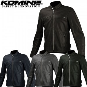 KOMINE(コミネ)シングルライダースレザージャケット LJ-534 バイク用ジャケット レザージャケット 革ジャン ブラック 取寄品