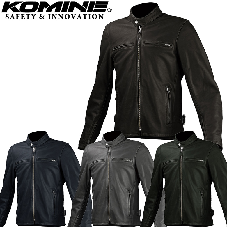 KOMINE(コミネ)シングルライダースレザージャケット LJ-534 バイク用