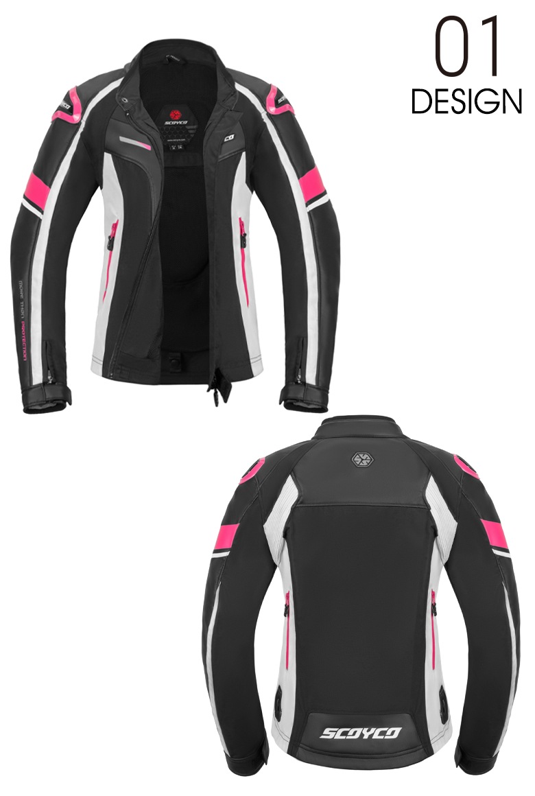 処分特価/サイズ交換1回無料】レディースバイクジャケットSCOYCO