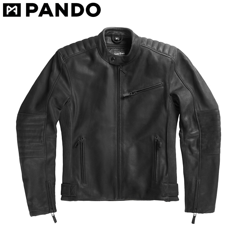 PANDO MOTO(�ѥ�ɥ��)TATAMI LT 01 TATAMI-LT-01 �Х������� �饤�ǥ��󥰥��㥱�å� ���ѥ�� �쥶��    BLACK(�֥�å�)  �����