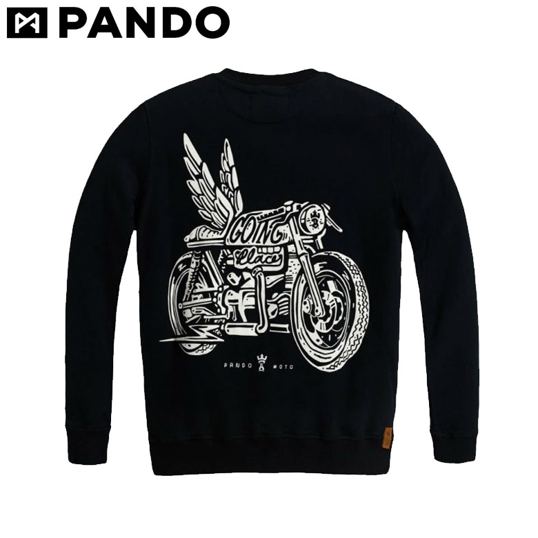 PANDO MOTO(�ѥ�ɥ��)John Wing 1 John-Wing-1 �Х������� �������å� ���ѥ�� ������������ͭ    BLACK(�֥�å�)  �����