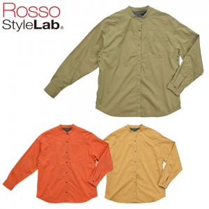【送料無料】ROSSO STYLELAB(ロッソスタイルラボ)プロテクションバンドカラーシャツ ROJ-118 レディースバイクジャケット プロテクター付き オールシーズン 取寄品