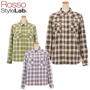 【特価】ROSSO STYLELAB(ロッソスタイルラボ)プロテクションレギュラーカラーシャツ ROJ-119 レディースバイクジャケット プロテクター付き オールシーズン 取寄品