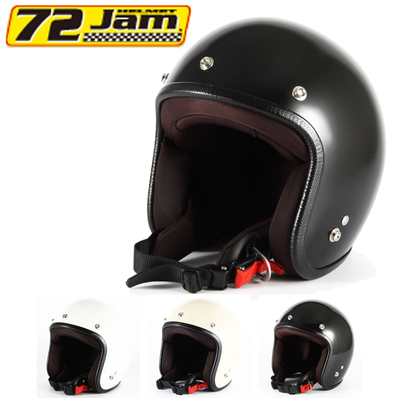 ジェットヘルメット　Jam 72 Jet Helmet ホワイト 72JAM JET HELMET MATTE マットカラー キッズヘルメット JPK-01