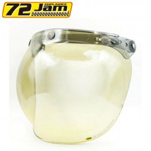 72JAM(ナナニージャム)ベース付バブルシールド(FM+イエロー) JCBN-07 開閉式バブルシールド 3点留め 取寄品