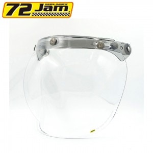 72JAM(ナナニージャム)ベース付 バブルシールド(クリア) JCBN-01 開閉式バブルシールド 3点留め 取寄品