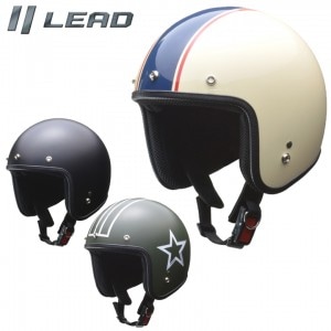 LEAD MOTORCYCLE GEAR(リード工業)ジェットヘルメット GRENVER バイク用品 ジェット 全排気量対応 取寄品