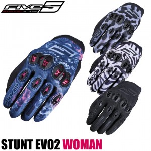 【44%OFF/送料無料/BLACK・Sサイズのみ】FIVE(ファイブ)レディースグローブ STUNT EVO2 WOMAN レディースバイクグローブ 女性用 ライディング 4カラー 春夏 取寄品