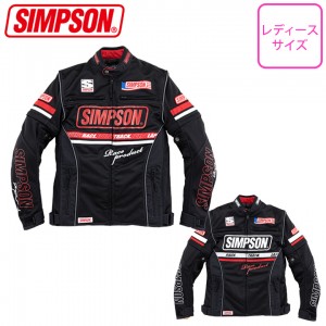 【34%OFF/特価】SIMPSON(シンプソン)ライダーズメッシュジャケット NSM-C02L レディースバイクジャケット ライディング 女性用 春夏