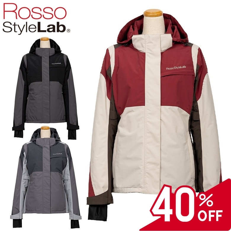 ���ò�/����̵����ROSSO STYLELAB(���å�����������)�饤�����������󥿡����㥱�å� ROJ0997 ��ǥ������Х����ѥ��㥱�å� �����奢�� S〜L+ �ɿ� �ɴ�    ����