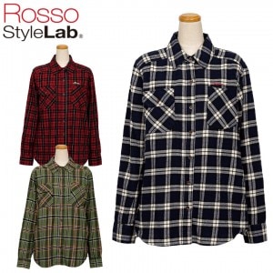 【送料無料】ROSSO STYLELAB(ロッソスタイルラボ)プロテクションフランネルシャツ ROJ1000 レディースバイク用ジャケット カジュアル S〜L+ インナー プロテクター付き 秋冬 取寄品