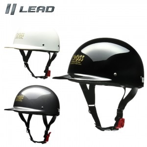 LEAD MOTORCYCLE GEAR(リード工業)ハーフヘルメット CROSS CR-680 125cc以下用 バイク用 ワンタッチ式 取寄品