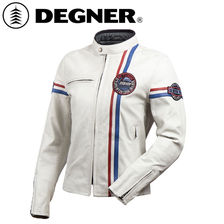 DEGNER ホワイト レザージャケット XL 送料無料】DEGNER(デグナー)レディースレザージャケット FR24SJ