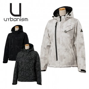 【在庫処分特価】URBANISM(アーバニズム) アーバンソフトシェルジャケット UNJ137W レディースバイクウェア ジャケット アウター 撥水・防風 S〜L ボア 秋冬用