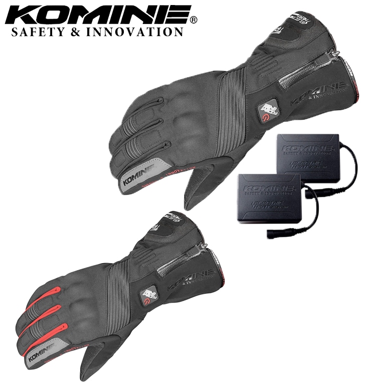 KOMINE(コミネ)エレクトリックヒートグローブ-カシウス セット GK-8045