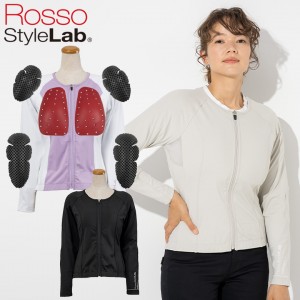 ROSSO STYLELAB(ロッソスタイルラボ)プロテクトインナー ROPRO10 レディースバイクプロテクター インナー CE規格プロテクター標準装備 長そで POi DESIGN S〜L+ オールシーズン