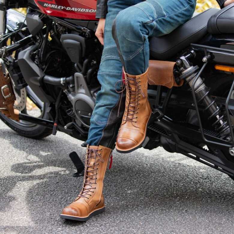 DEGNER(デグナー)レディースセミロングブーツ HS-B18 レディースバイク