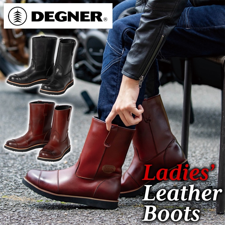 DEGNER(�ǥ��ʡ�)��ǥ������ץ륪��֡��� HS-B17 ��ǥ������Х����֡��� �饤�ǥ��󥰥֡��� 22.5cm��24.5cm ���� �쥶��  �����ȥХ� 2��Ÿ��