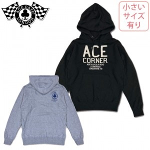 ACE CAFE LONDON(エースカフェロンドン)プルオーバー フーディー AC001PP バイクアパレル ACE CORNER カジュアル 厚手 ゆとり