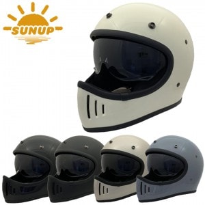 【送料無料】SUNUP(サンアップ)PILOT SM-001 バイク用フルフェイスヘルメット ネオレトロ ヴィンテージ インナーバイザー付き