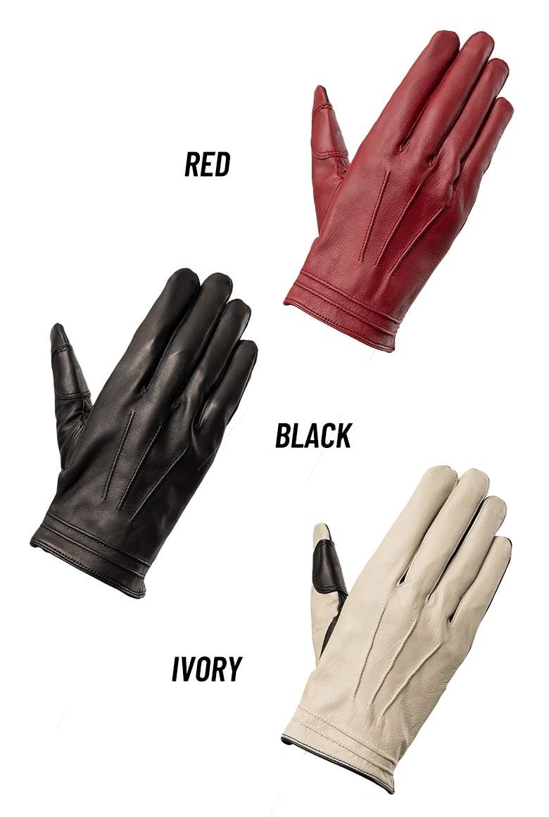 【期間限定でお値下げしてます】Rosso StyleLab シープレザー L ROSSO STYLELAB(ロッソスタイルラボ)オールシーズンレザーグローブ