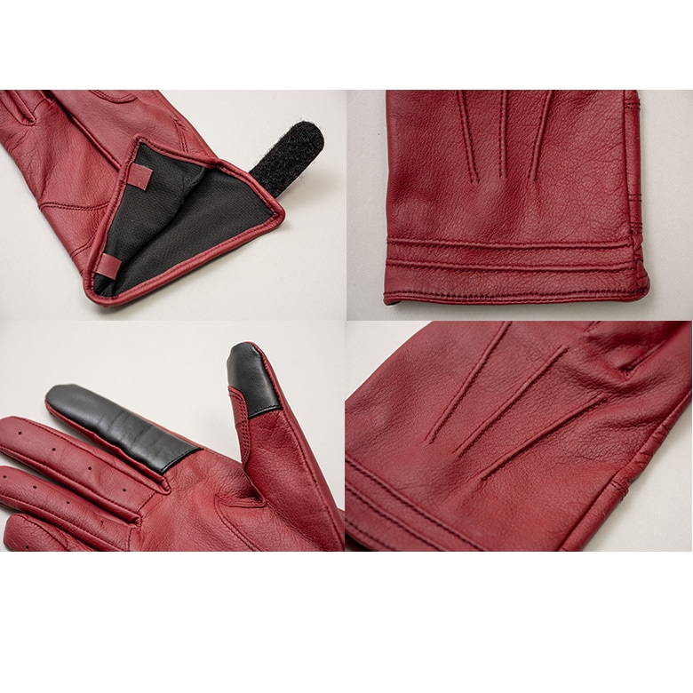 【期間限定でお値下げしてます】Rosso StyleLab シープレザー L ROSSO STYLELAB(ロッソスタイルラボ)オールシーズンレザーグローブ