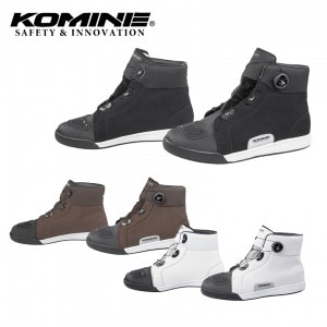 KOMINE(コミネ)ダイヤルフィットWPライディングスニーカー BK-301 バイクシューズ 23cm〜29cm 防水 カジュアル ダイヤル式