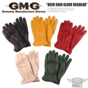 DIN MARKET(ディンマーケット)DEER SKIN GLOVE レギュラー GMG-08 ディアスキングローブ 鹿革 シンプル 街着 スマホ対応 レギュラーリスト 男女兼用 ブラック