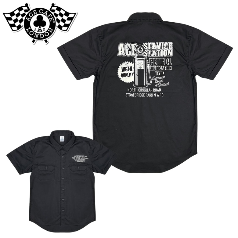 ACE CAFE LONDON(���������ե�����ɥ�)ACE CAFE �������� �ڥȥ�����SS AC002WH-BK ����������륷��� ���ꥸ�ʥ륰��ե��å� ���ѥ�� ����ʡ� �ġ���� �ղ���