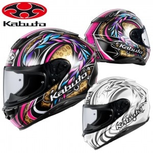 【送料無料】モデライダー・多聞恵美氏の特別仕様のグラフィックモデル。 OGK(オージーケー)フルフェイスヘルメット AEROBLADE-6 TAMON バイク用品 グラフィック 女性デザイン レディース ピンク ヒョウ柄 派手 XS~XL