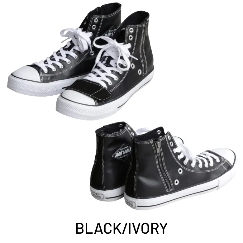 JAM'S GOLD(ジャムズゴールド)フェイクレザーライディングスニーカー