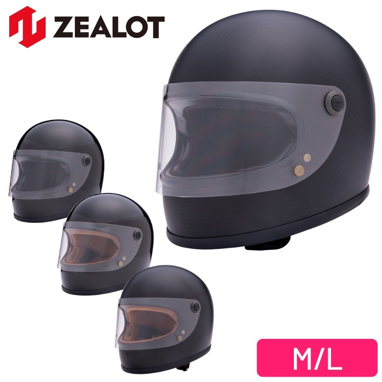 ������̵����ZEALOT(�������å�)�ե�ե������إ��å� NV RoadRacer2 �Х����� M��L NV�����ɥ졼����2 ��ȥ� �ͥ����� CARBON+FRP �����