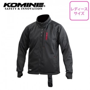 【送料無料】KOMINE(コミネ)エレクトリックインナージャケット12V EK-106 BLK WM バイク用ジャケット 女性用 ポリエステル 電熱 レディース ブラック 秋冬