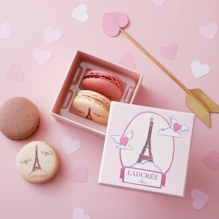 プチギフトに］アムール・ド・パリ マカロン2個入り ｜ラデュレ
