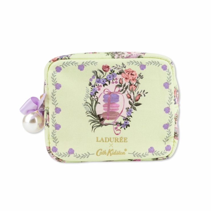 LADURÉE × Cath Kidston ボックスポーチ ミントグリーン ｜ラデュレ