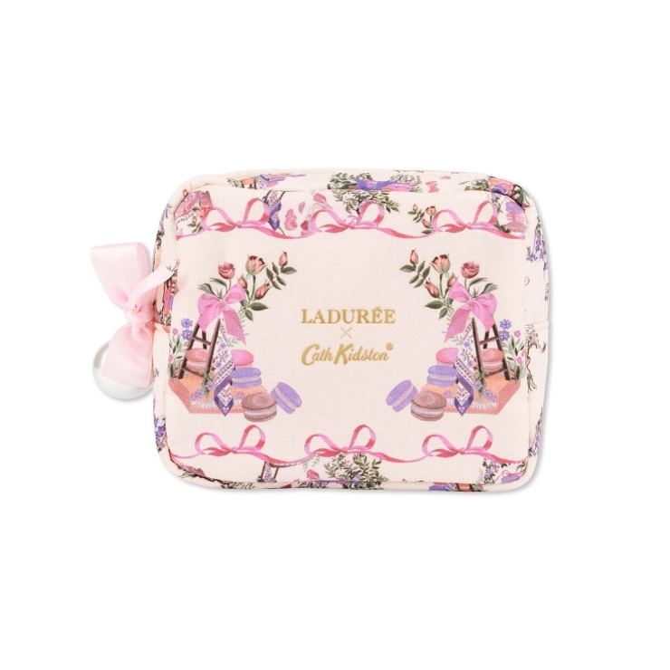 LADURÉE × Cath Kidston ボックスポーチ アイボリー ｜ラデュレ