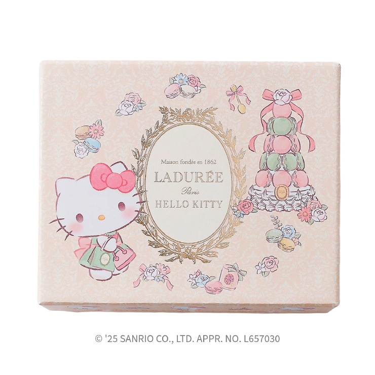 サンリオ　ハローキティ ラデュレ LADUREE マカロン ぬいぐるみ 2017 ハローキティと「ラデュレ」がコラボ！ 限定のマカロンボックス