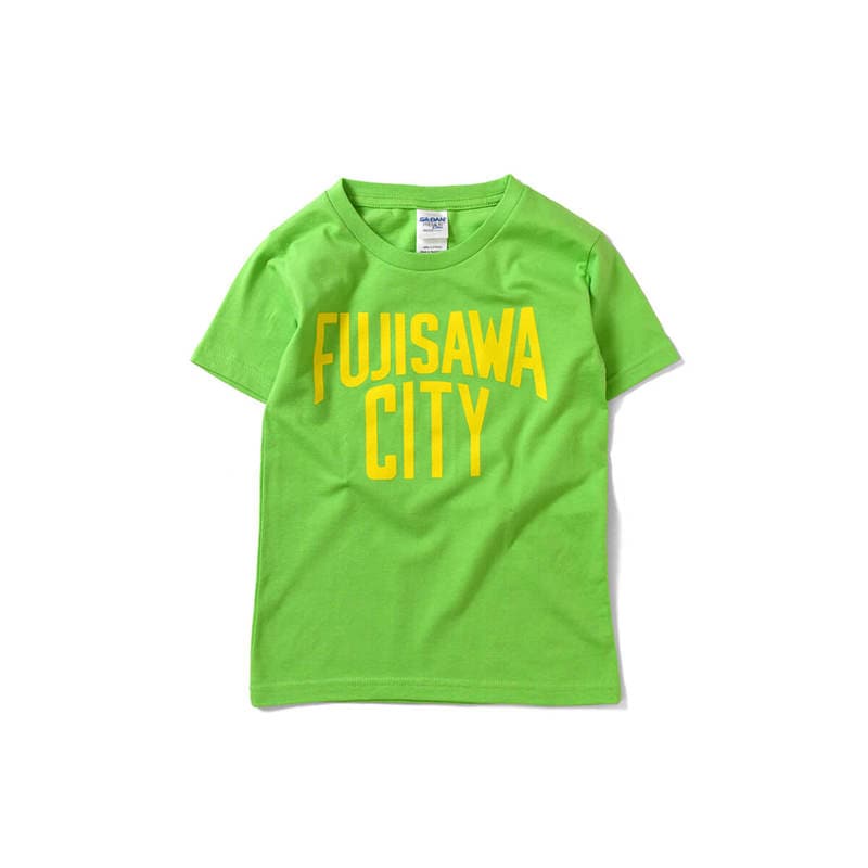 【キッズ】FUJISAWA CITY LOVE フジサワシティラブ KIDS LOGO TEE 半袖 Tシャツ LIME×YELLOW ライム×イエロー