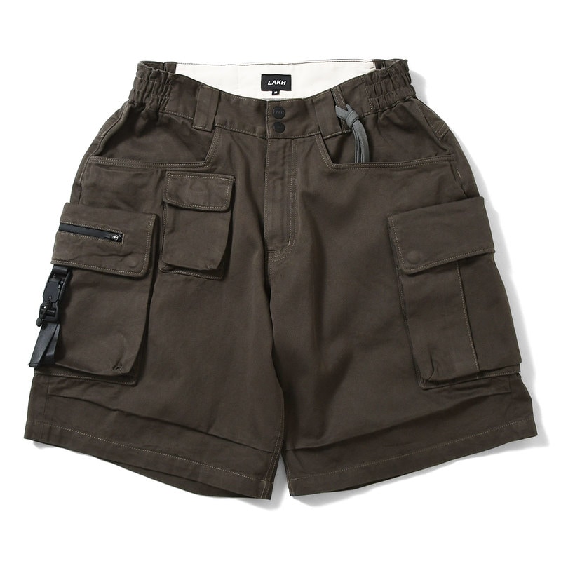 LAKH ラク TEN POCKETS CARGO SHORTS REDLINE SELVEDGE カーゴショーツ OLIVE オリーブ 【30%オフ】