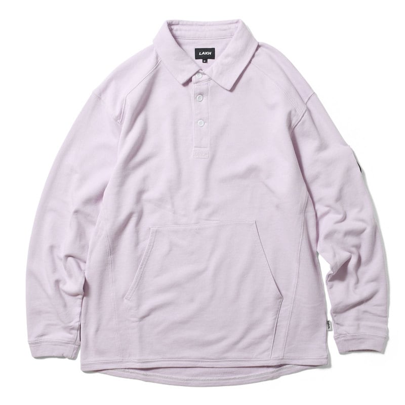 LAKH ラク POLO LONG TEE 長袖ポロシャツ PURPLE パープル 【20%オフ】