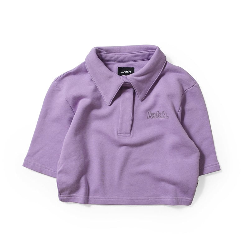 LAKH ラク CROPPED POLO SHIRT 半袖ポロシャツ LILAC ライラック 【30%オフ】