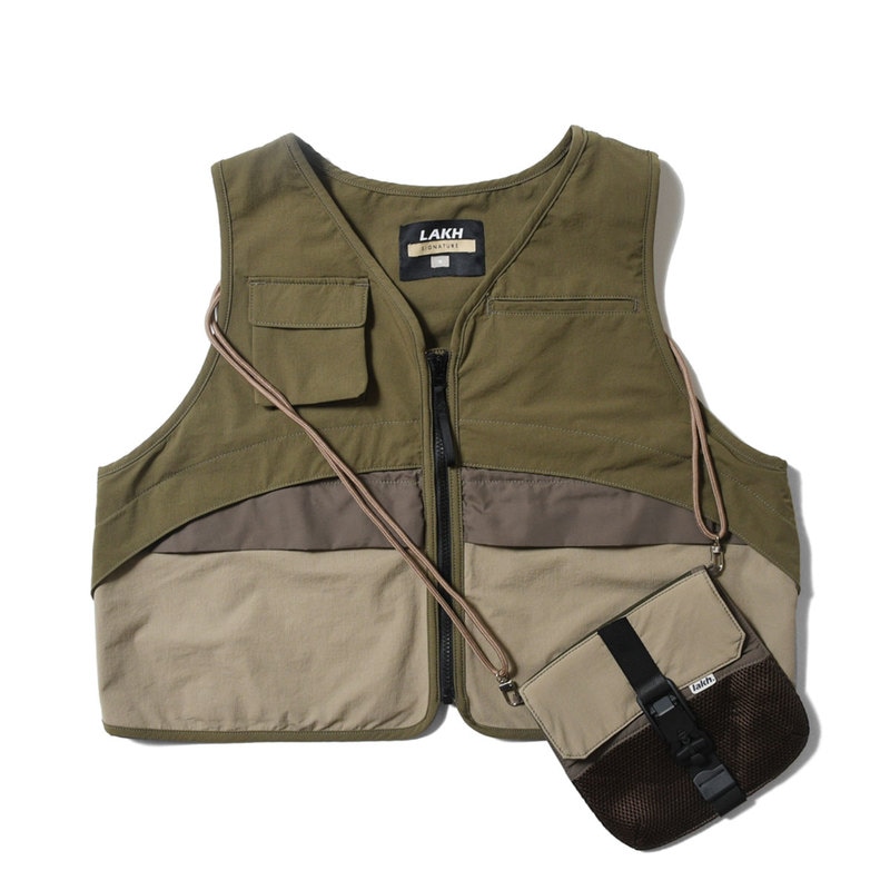 LAKH ラク DISPATCHABLE HALF VEST ベスト OLIVE オリーブ 【30%オフ】