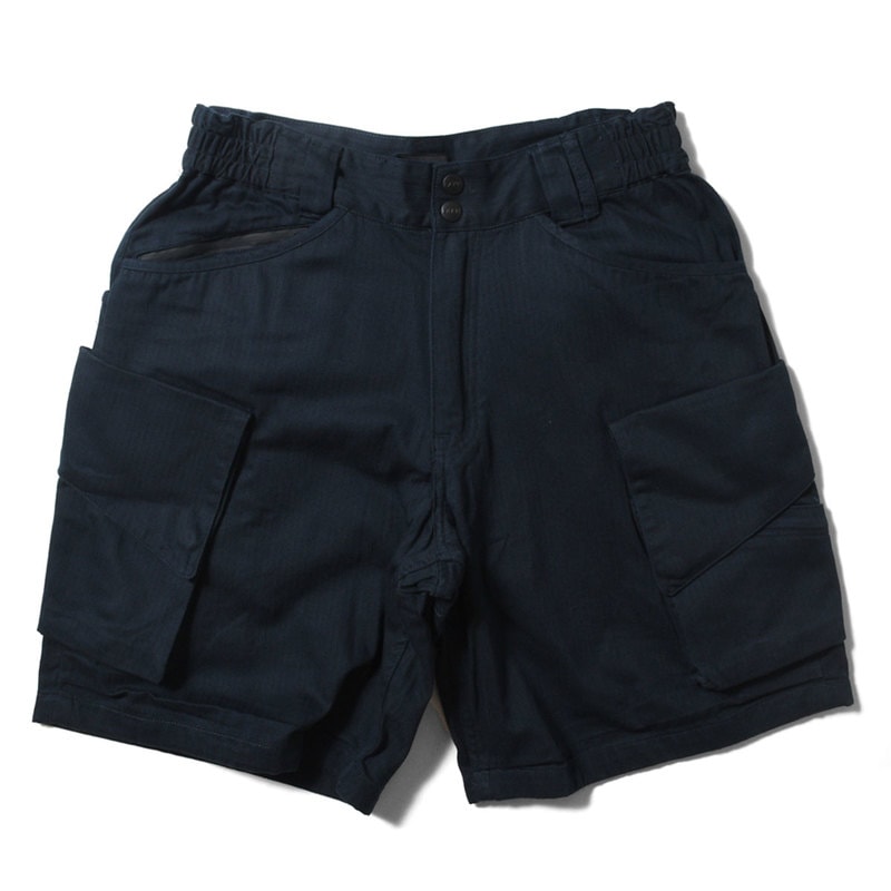 LAKH ラク SLANTED POCKETS CARGO SHORTS カーゴショーツ HB NAVY ネイビー【30%オフ】