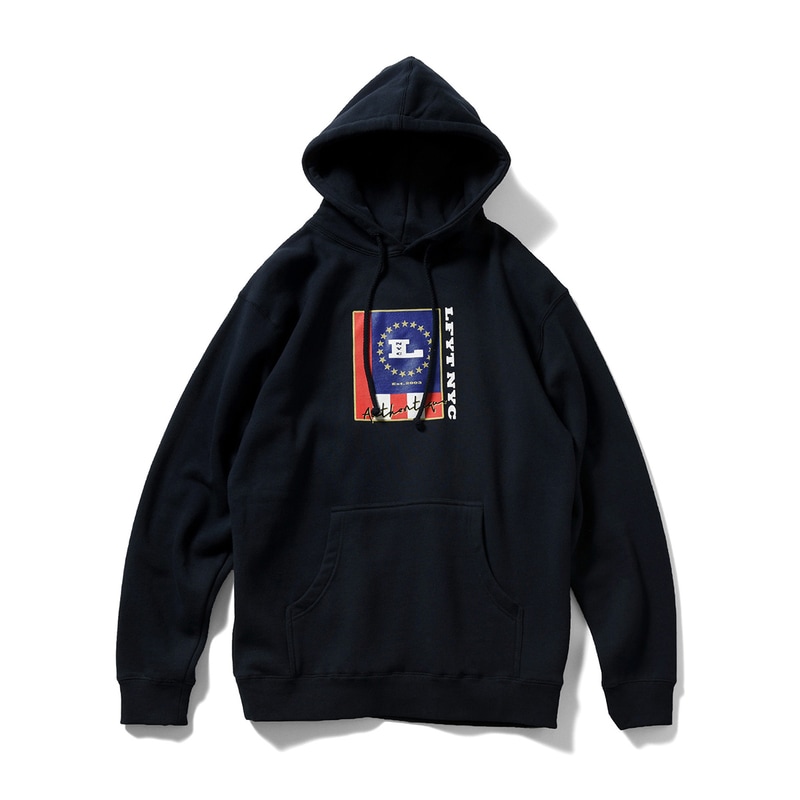 LFYT エルエフワイティー AUTHENTIQUE HOODIE プルオーバーパーカー LA220508 NAVY ネイビー